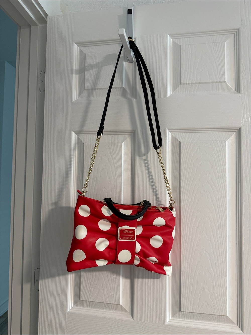 Disney Loungefly Red Polka Dot Minnie Mouse Shoulder Bag